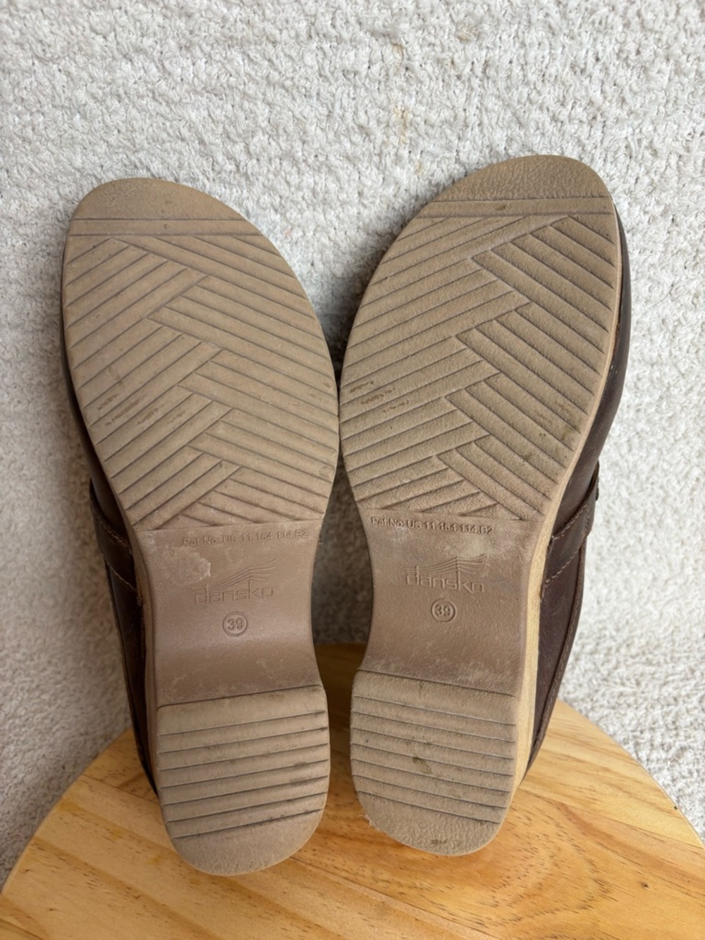 Dansko Shoes Womens 39 US 8.5-9 Brown Bel Oiled Penny Loafer Slip On Clogs - Picture 13 of 16